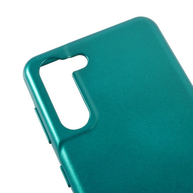 Goospery - Samsung Galaxy S21+ Handy Hülle - TPU Soft Case - i Jelly Metal Series - grün