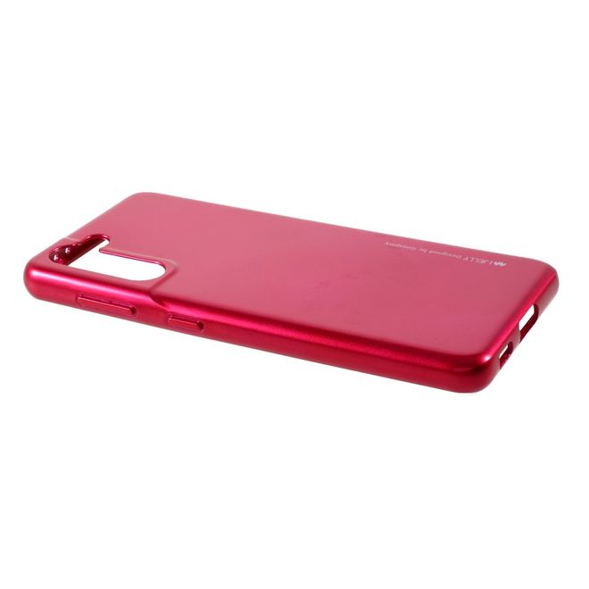 Goospery - Samsung Galaxy S21+ Handy Hülle - TPU Soft Case - i Jelly Metal Series - rosa
