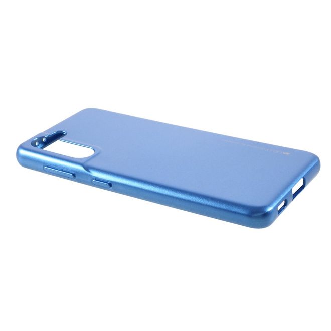 Goospery - Samsung Galaxy S21+ Handy Hülle - TPU Soft Case - i Jelly Metal Series - blau