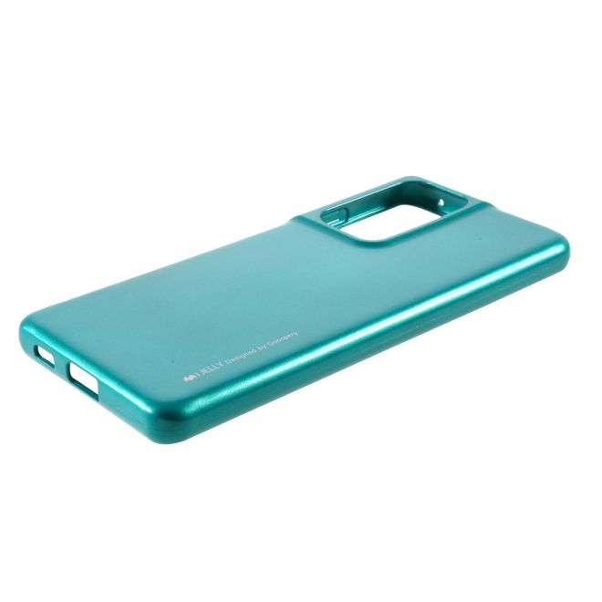 Goospery - Samsung Galaxy S21 Ultra Handy Hülle - TPU Soft Case - i Jelly Metal Series - grün
