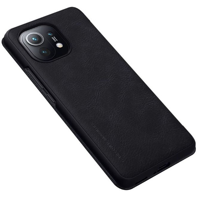 Nillkin - Xiaomi Mi 11 Hülle - Leder Book Case - Qin Series - schwarz
