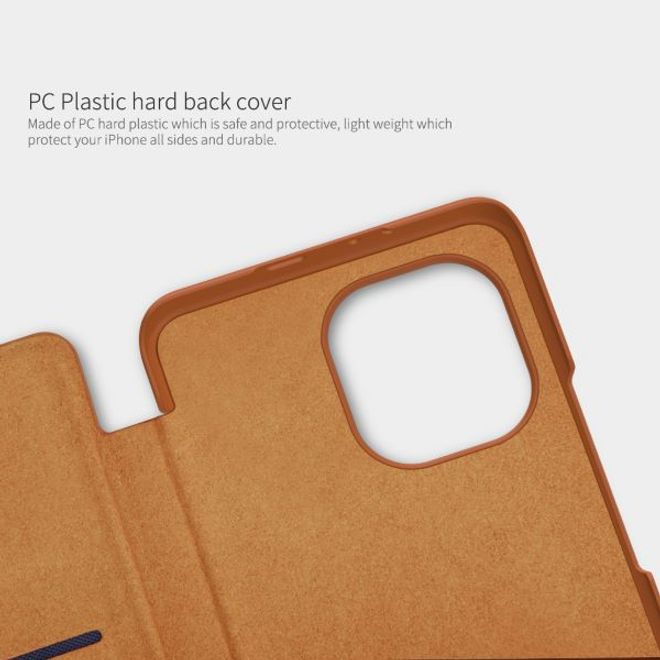 Nillkin - Xiaomi Mi 11 Hülle - Leder Book Case - Qin Series - schwarz