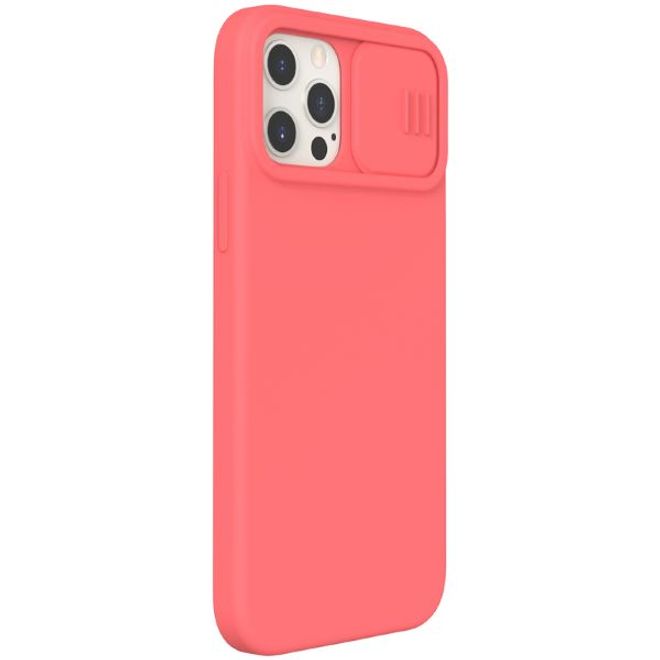 Nillkin - iPhone 12 Pro Max Hülle - TPU Softcase - Camshield Silky Series - mit MagSafe - pink