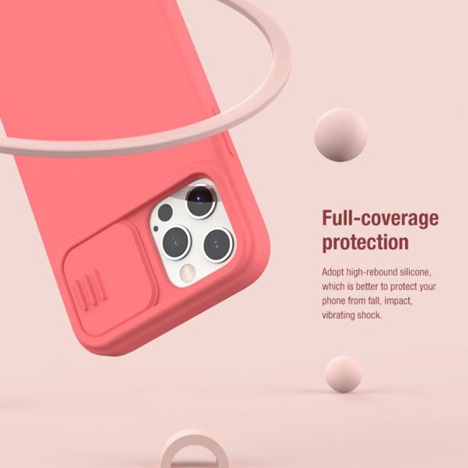 Nillkin - iPhone 12 Pro Max Hülle - TPU Softcase - Camshield Silky Series - mit MagSafe - pink