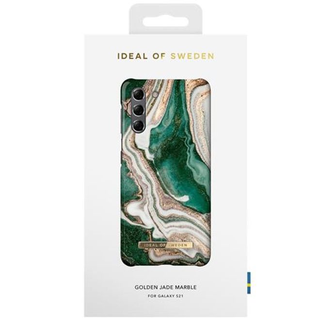 iDeal of Sweden - Samsung Galaxy S21 Hülle - Printed Case - Golden Jade Marble