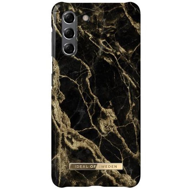 iDeal of Sweden - Samsung Galaxy S21 Hülle - Printed Case - Golden Smoke Marble