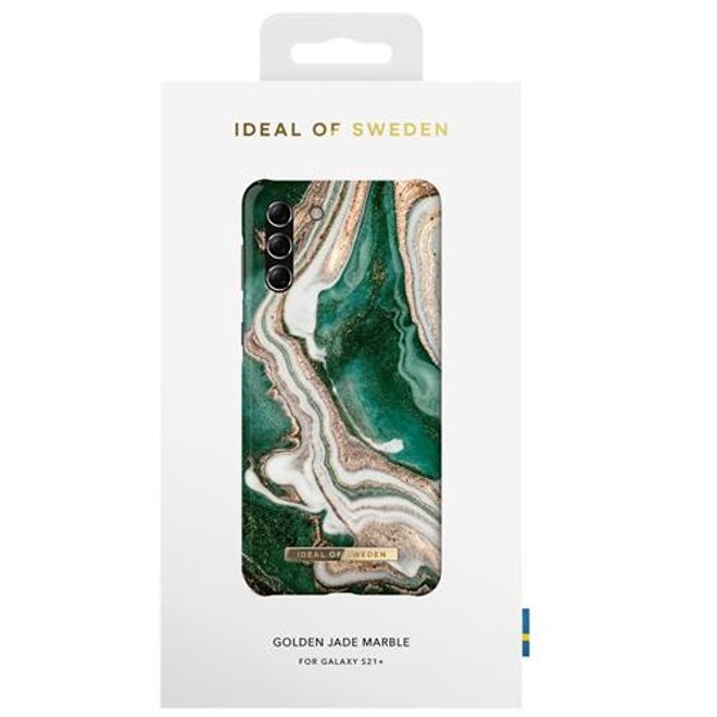 iDeal of Sweden - Samsung Galaxy S21+ Hülle - Printed Case - Golden Jade Marble