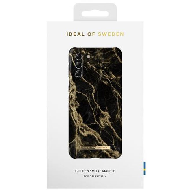 iDeal of Sweden - Samsung Galaxy S21+ Hülle - Printed Case - Golden Smoke Marble