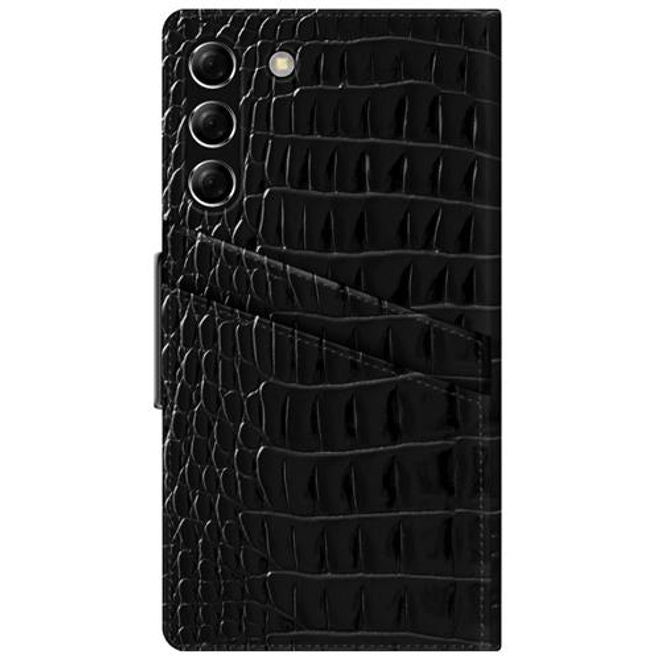iDeal of Sweden - Samsung Galaxy S21+ Hülle - Designer Bookcover Jet Black Croco - mehrfarbig
