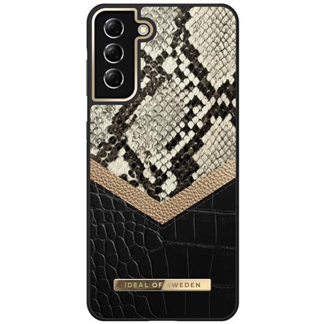 iDeal of Sweden - Samsung Galaxy S21+ Hülle, Designer Case Midnight Python - mehrfarbig