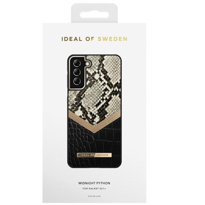 iDeal of Sweden - Samsung Galaxy S21+ Hülle, Designer Case Midnight Python - mehrfarbig
