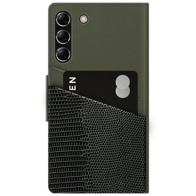 iDeal of Sweden - Samsung Galaxy S21+ Hülle - Designer Bookcover Metal Woods - mehrfarbig