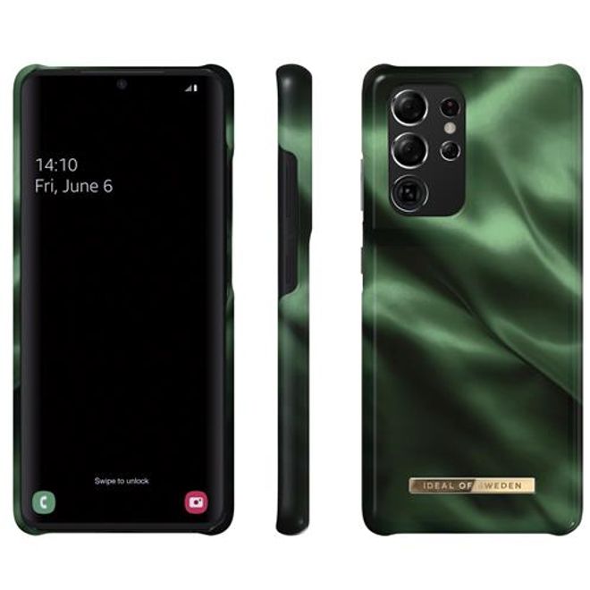 iDeal of Sweden - Samsung Galaxy S21 Ultra Hülle - Printed Case - Emerald Satin