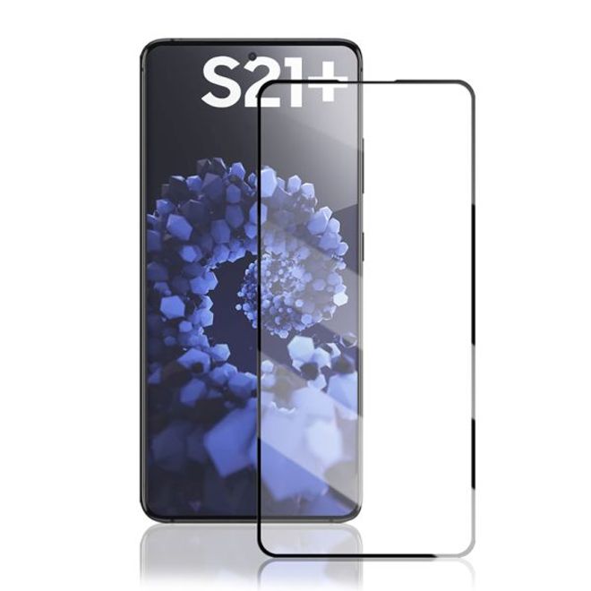 Samsung Galaxy S21+ Panzerglas 2.5D Full Cover - Full Glue Displayschutz (0.33 mm) - schwarz