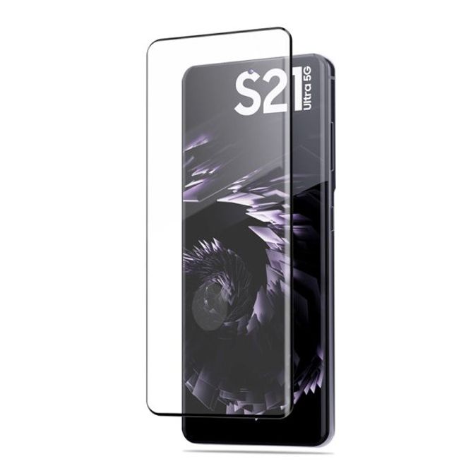 Samsung Galaxy S21 Ultra Panzerglas 3D Full Screen - Side Glue Displayschutz (0.33 mm) - schwarz