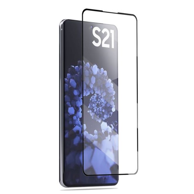 Samsung Galaxy S21 Panzerglas 2.5D Full Cover - Full Glue Displayschutz (0.33mm) - schwarz