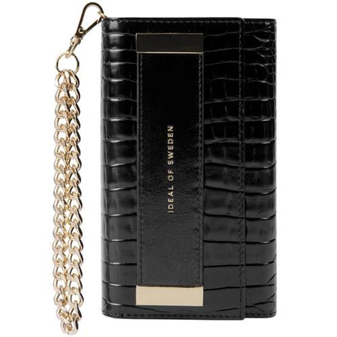 iDeal of Sweden - iPhone 12 mini Hülle - Designer Clutch Neo Noir Croco - schwarz