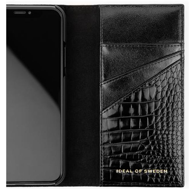 iDeal of Sweden - iPhone 12 mini Hülle - Designer Clutch Neo Noir Croco - schwarz