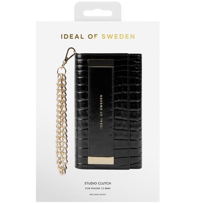 iDeal of Sweden - iPhone 12 mini Hülle - Designer Clutch Neo Noir Croco - schwarz