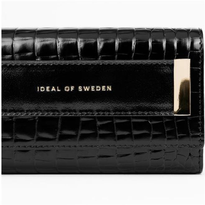 iDeal of Sweden - iPhone 12 / iPhone 12 Pro Hülle - Designer Clutch Neo Noir Croco - schwarz