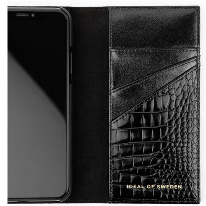 iDeal of Sweden - iPhone 12 Pro Max Hülle - Designer Clutch Neo Noir Croco - schwarz