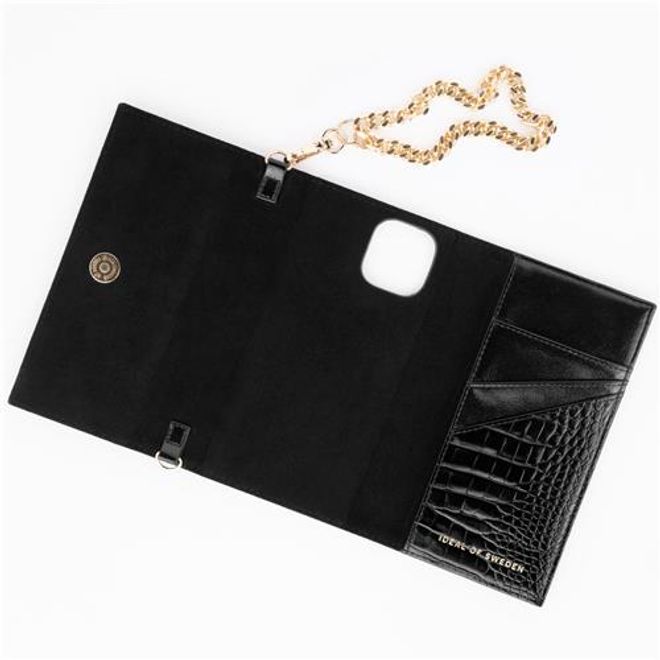 iDeal of Sweden - iPhone 12 Pro Max Hülle - Designer Clutch Neo Noir Croco - schwarz