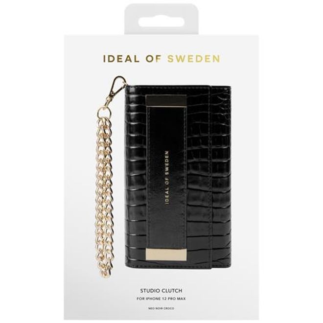 iDeal of Sweden - iPhone 12 Pro Max Hülle - Designer Clutch Neo Noir Croco - schwarz