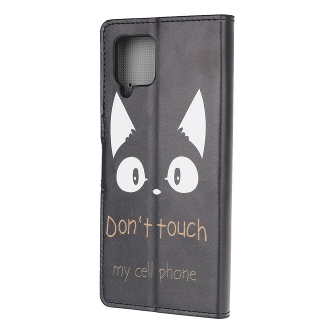 Samsung Galaxy A42 5G Handy Hülle - Leder Bookcover Image Series - fiese Katze und Spruch