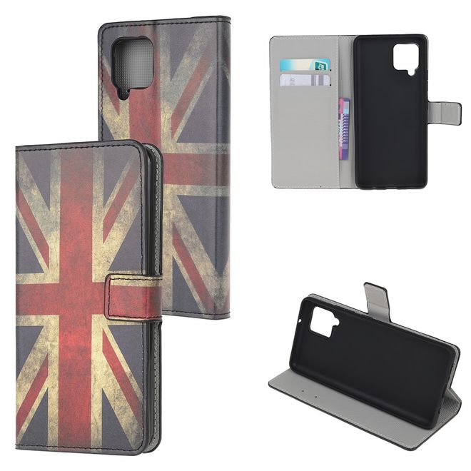 Samsung Galaxy A42 5G Handy Hülle - Leder Bookcover Image Series - Retro UK Flagge