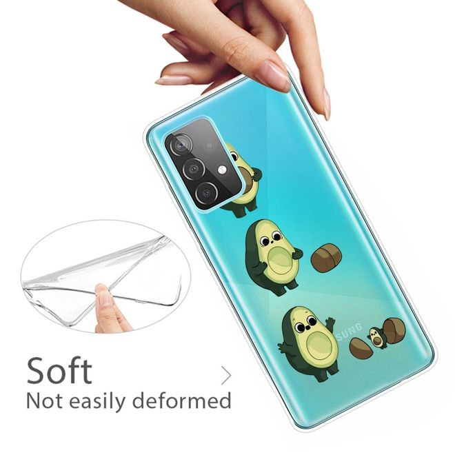 Samsung Galaxy A32 5G Handyhülle - Softcase Image Plastik Series - Avocado Figuren