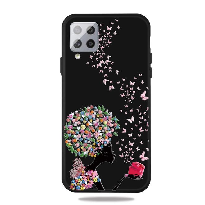 Samsung Galaxy A42 5G Handyhülle - Softcase Image Plastik Series - Girl und Schmetterling