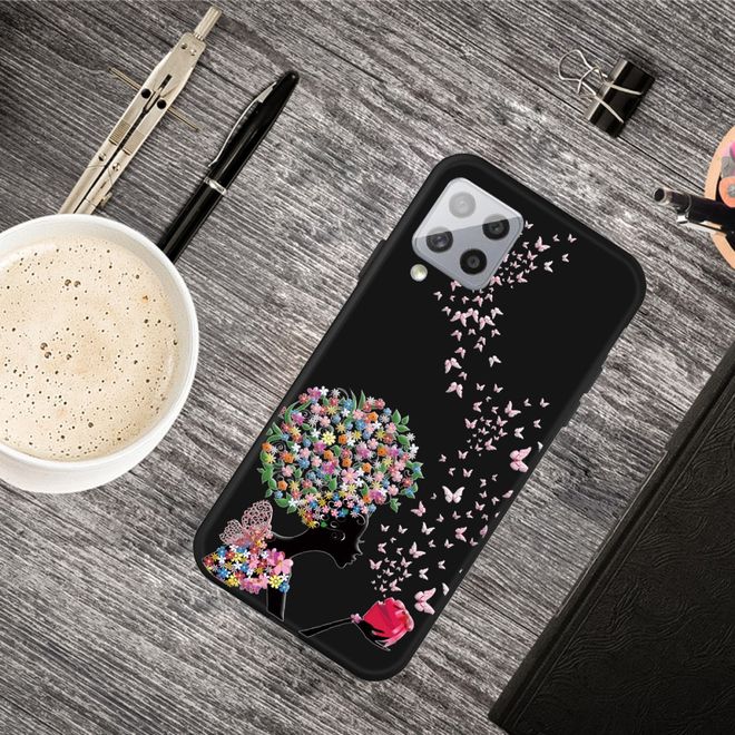 Samsung Galaxy A42 5G Handyhülle - Softcase Image Plastik Series - Girl und Schmetterling