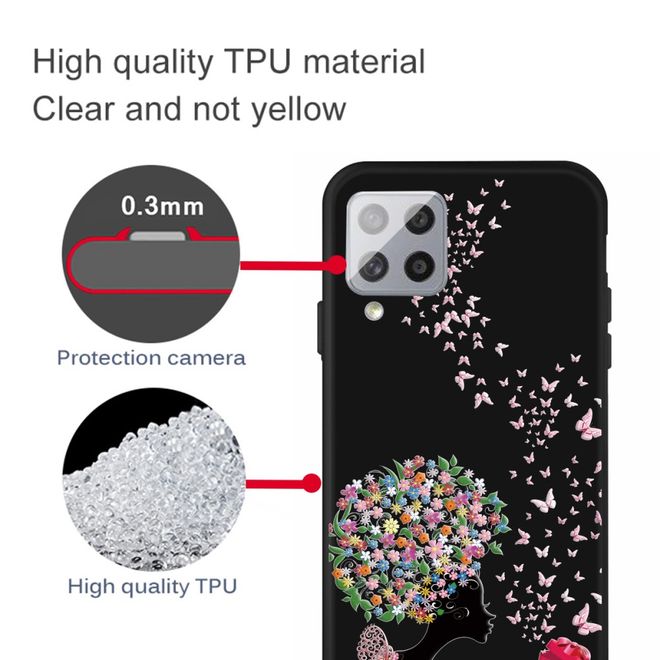 Samsung Galaxy A42 5G Handyhülle - Softcase Image Plastik Series - Girl und Schmetterling