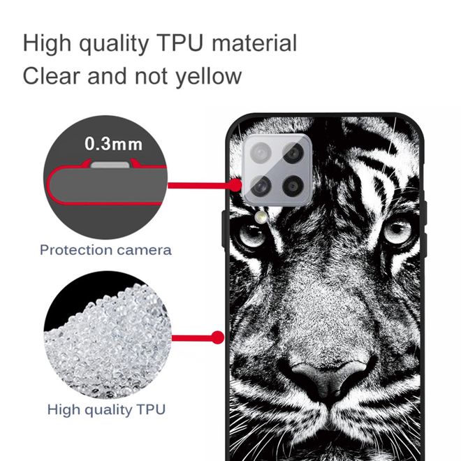 Samsung Galaxy A42 5G Handyhülle - Softcase Image Plastik Series - Tiger