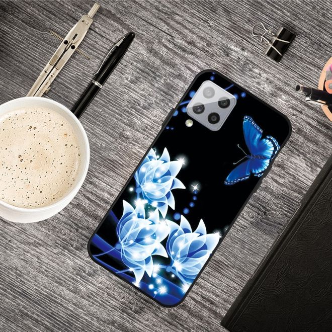Samsung Galaxy A42 5G Handyhülle - Softcase Image Plastik Series - leuchtende Blumen
