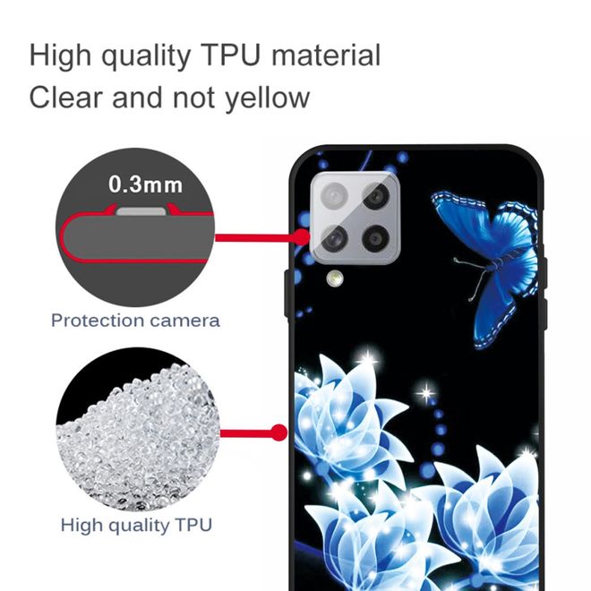 Samsung Galaxy A42 5G Handyhülle - Softcase Image Plastik Series - leuchtende Blumen