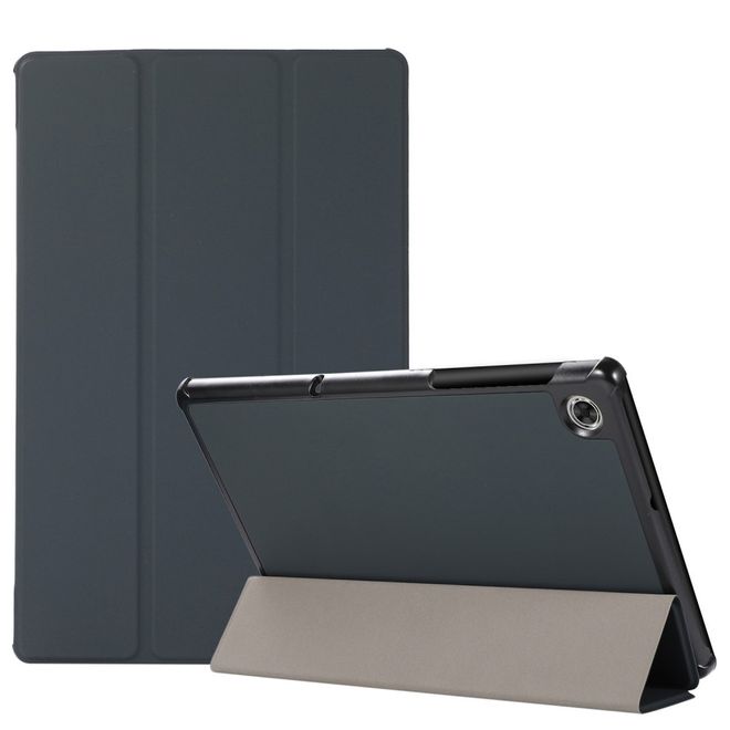 Étui pour Lenovo Tab M10 HD (2e génération) - Étui à trois volets avec texture litchi - Noir