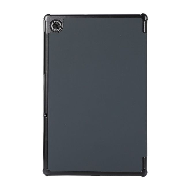 Étui pour Lenovo Tab M10 HD (2e génération) - Étui à trois volets avec texture litchi - Noir