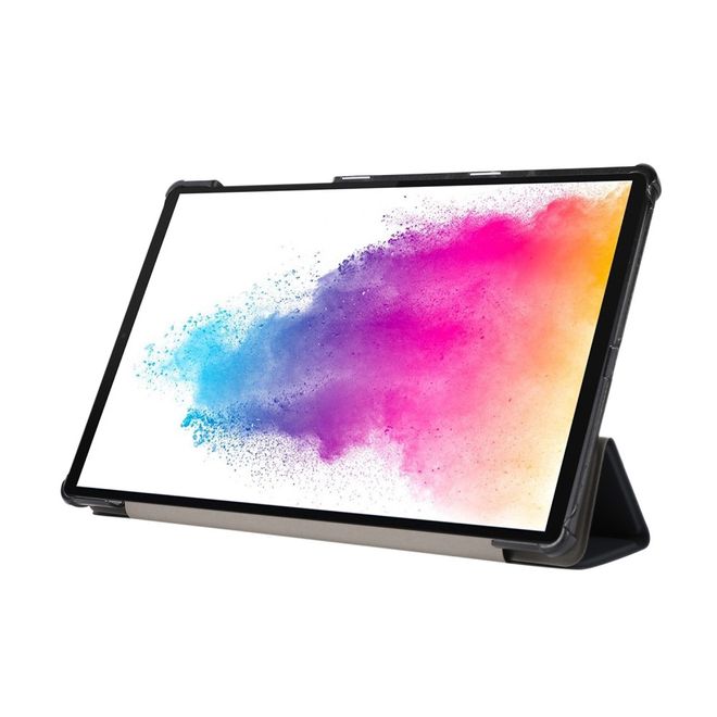 Étui pour Lenovo Tab M10 HD (2e génération) - Étui à trois volets avec texture litchi - Noir