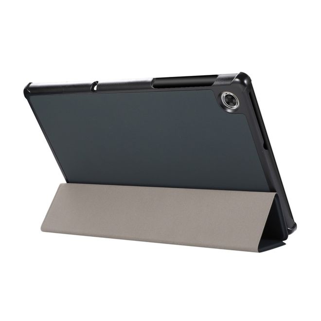 Étui pour Lenovo Tab M10 HD (2e génération) - Étui à trois volets avec texture litchi - Noir