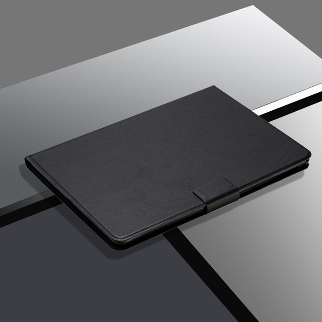 Lenovo Tab M10 HD (2nd Gen) Case - Solid Leather Case with Stand Function - Black