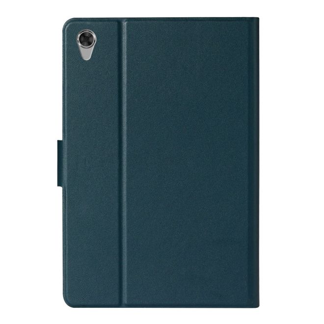 Lenovo Tab M10 HD (2nd Gen) Case - Solid Leather Case with Stand Function - Blue