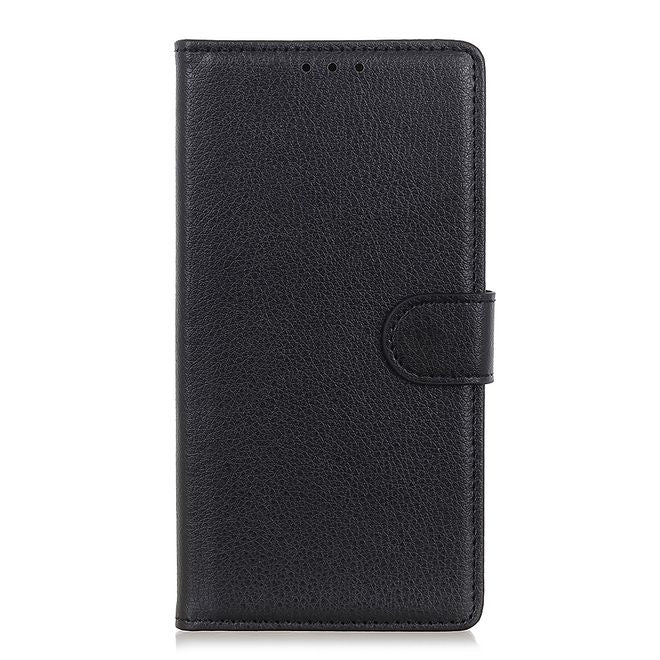 Xiaomi Mi 11 Handy Hülle - Litchi Leder Bookcover Series - schwarz