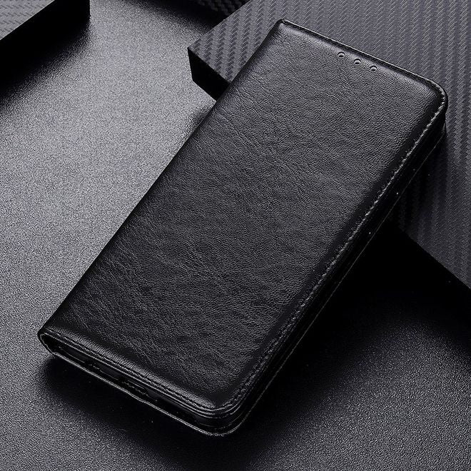 Xiaomi Mi 11 Handy Hülle - Crazy Horse V Leder Bookcover Series - schwarz