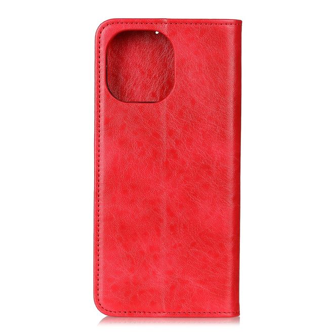 Xiaomi Mi 11 Handy Hülle - Crazy Horse V Leder Bookcover Series - rot