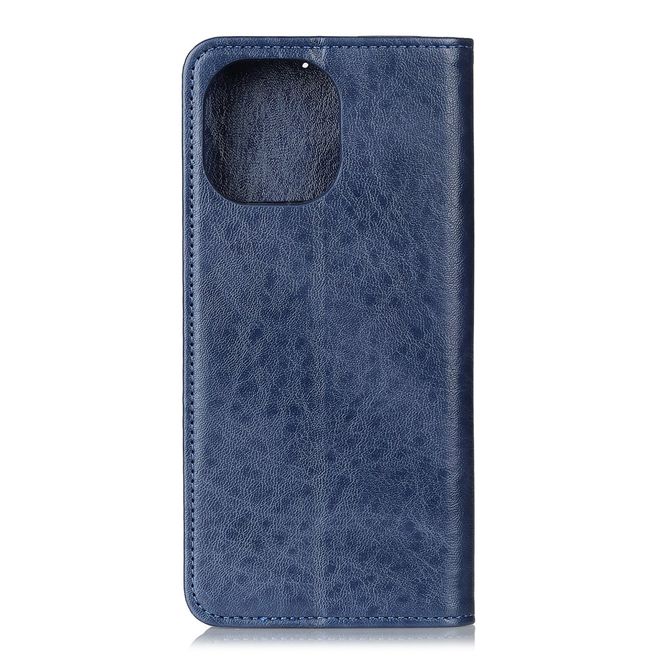 Xiaomi Mi 11 Handy Hülle - Crazy Horse V Leder Bookcover Series - blau