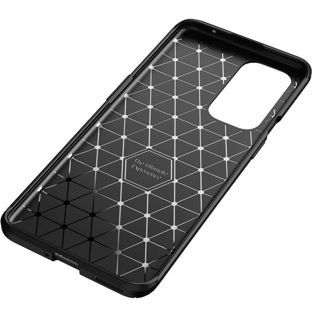 OnePlus 9 Pro Handyhülle - Carbon Fiber TPU Softcase Series - schwarz