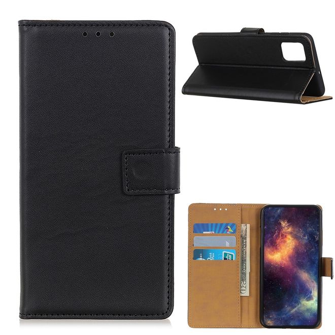 OnePlus 9 Handy Hülle - Classic II Leder Bookcover Series - schwarz