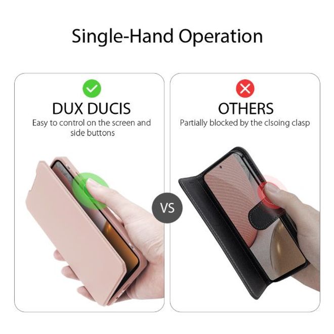 Dux Ducis - Samsung Galaxy A72 5G / 4G Hülle - Robustes Handy Bookcover - Skin X Series - pink