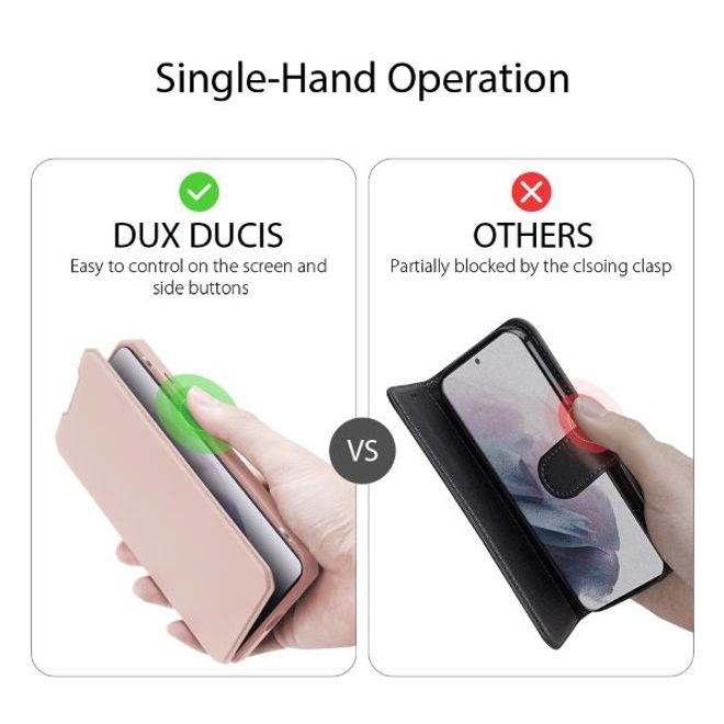 Dux Ducis - Samsung Galaxy S21+ Hülle - Robustes Handy Bookcover - Skin X Series - pink